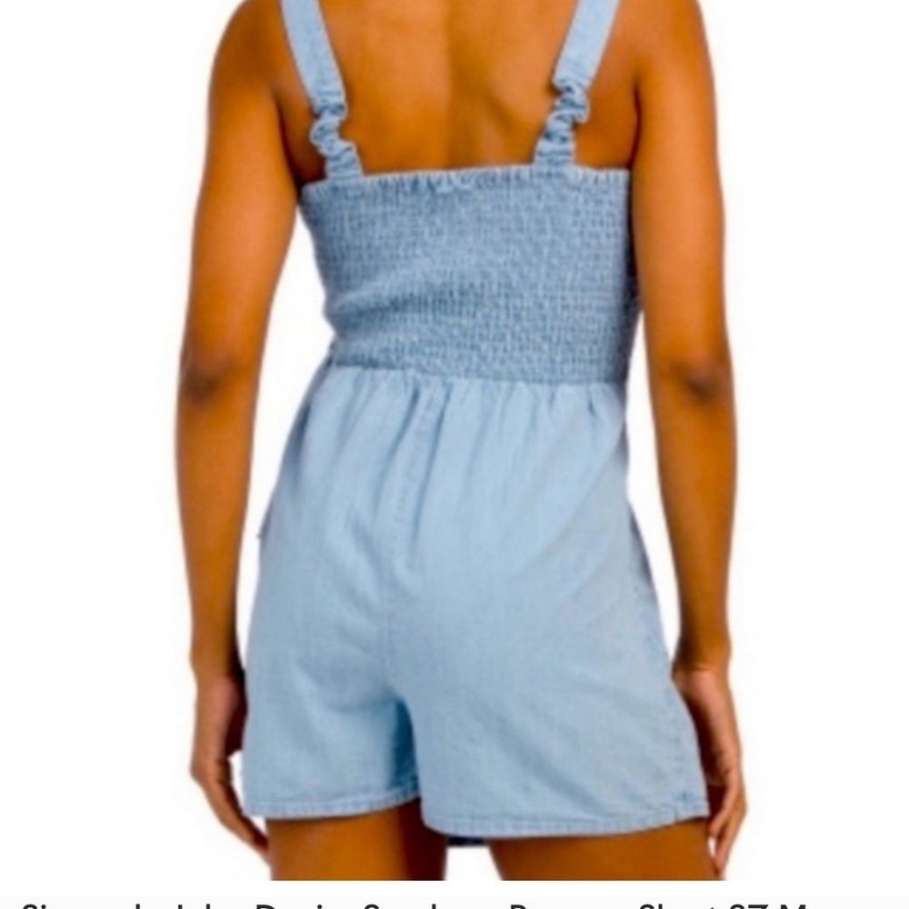 Sincerely Jules Denim Sundress Romper Skort SZ XS - Picture 12 of 12